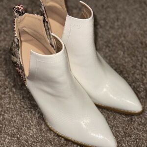 Stylish White Ankle Boots